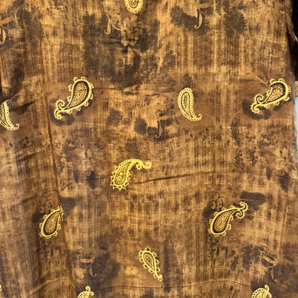 Trendy Woman Brown Paisley Maxi Dress | Size 2X - Picture 3 of 10